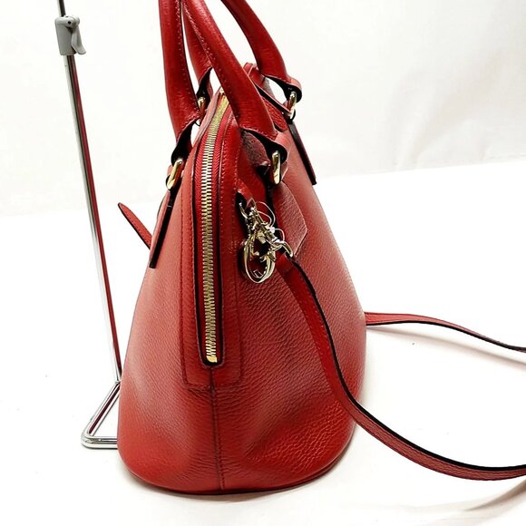 Gucci Red Leather Hand Bag mon875-101025 - Picture 4 of 16